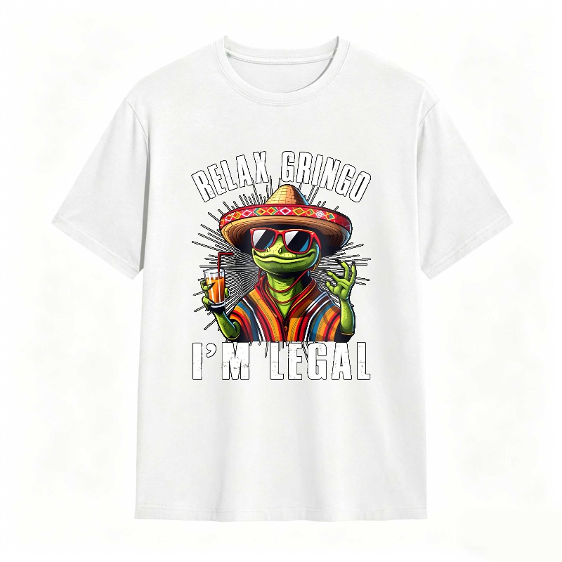 Dorawear™ Relax Gringo I M Legal Frog With Sombrero And Beer Unisex Classic T-shirt