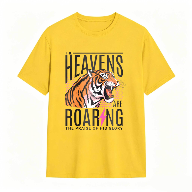 Dorawear™ Tiger Roaring With Heaven Praise Design Unisex Classic T-shirt