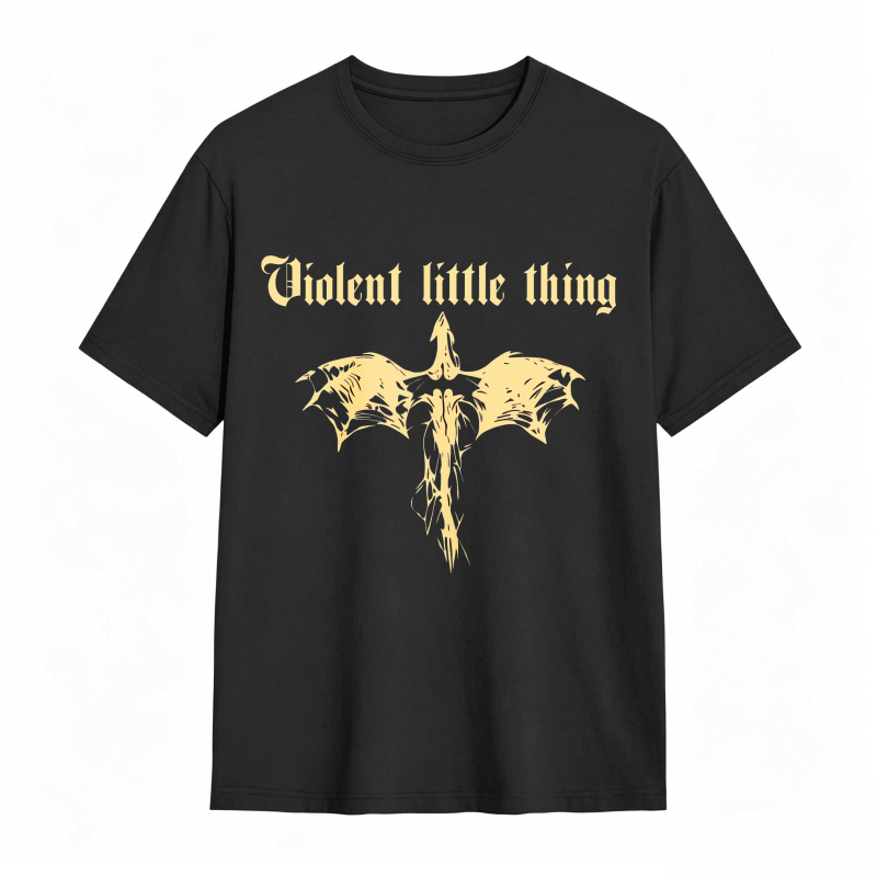 Dorawear™ Violent Little Thing Golden Dragon Design Unisex Classic T-shirt