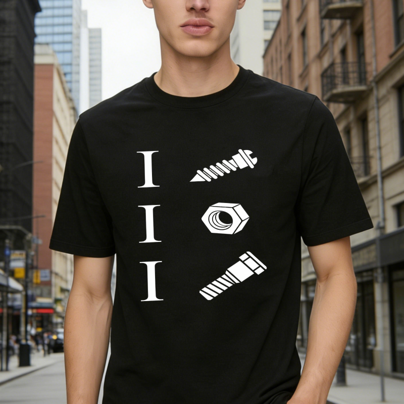 Iii Screw Bolt Nut Hardware Graphic Unisex Classic T-shirt
