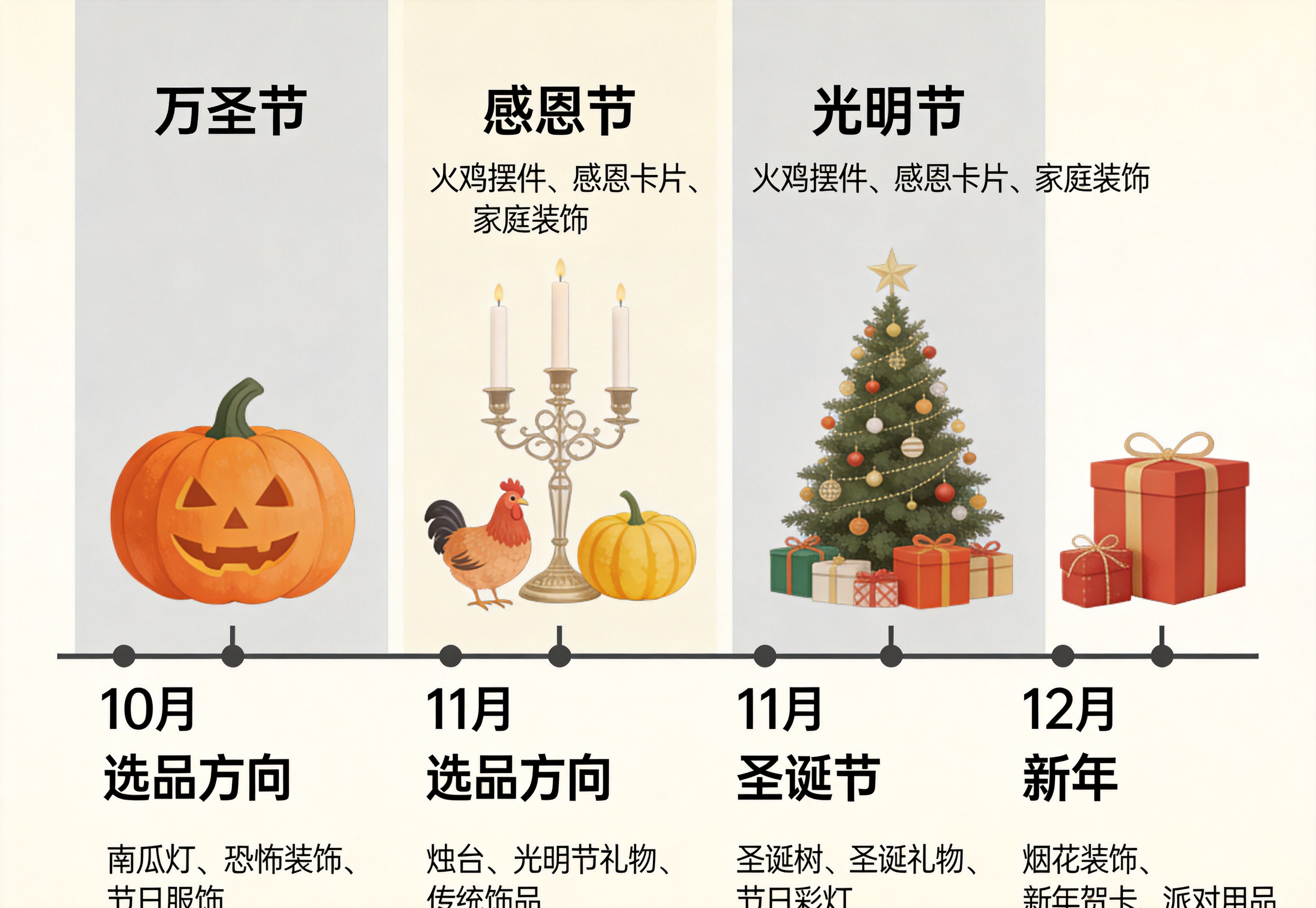 Q4节日选品时间节点一览