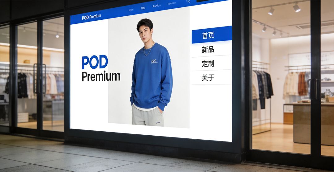 高端POD品牌店铺首页视觉参考