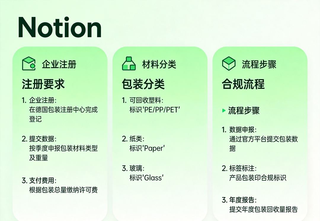 德国包装法合规要点：注册要求、包装分类、合规流程
