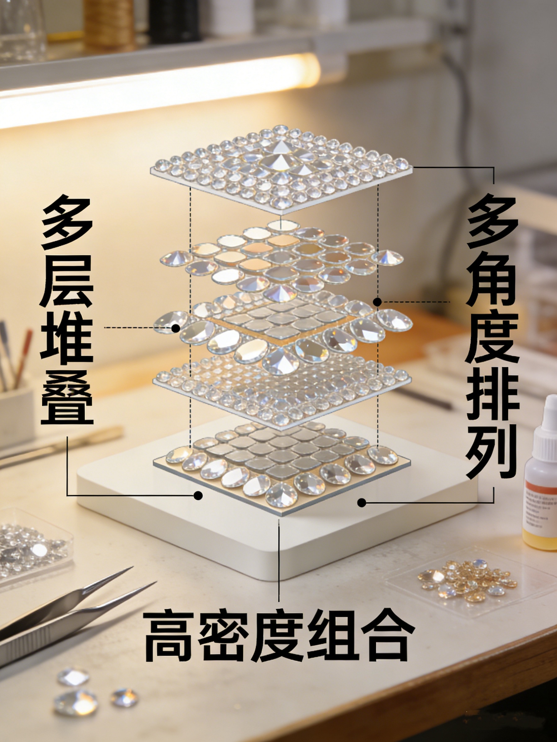 什么是镜面亮片堆砌,镜面亮片堆砌工艺原理是什么?_灵图POD设计
