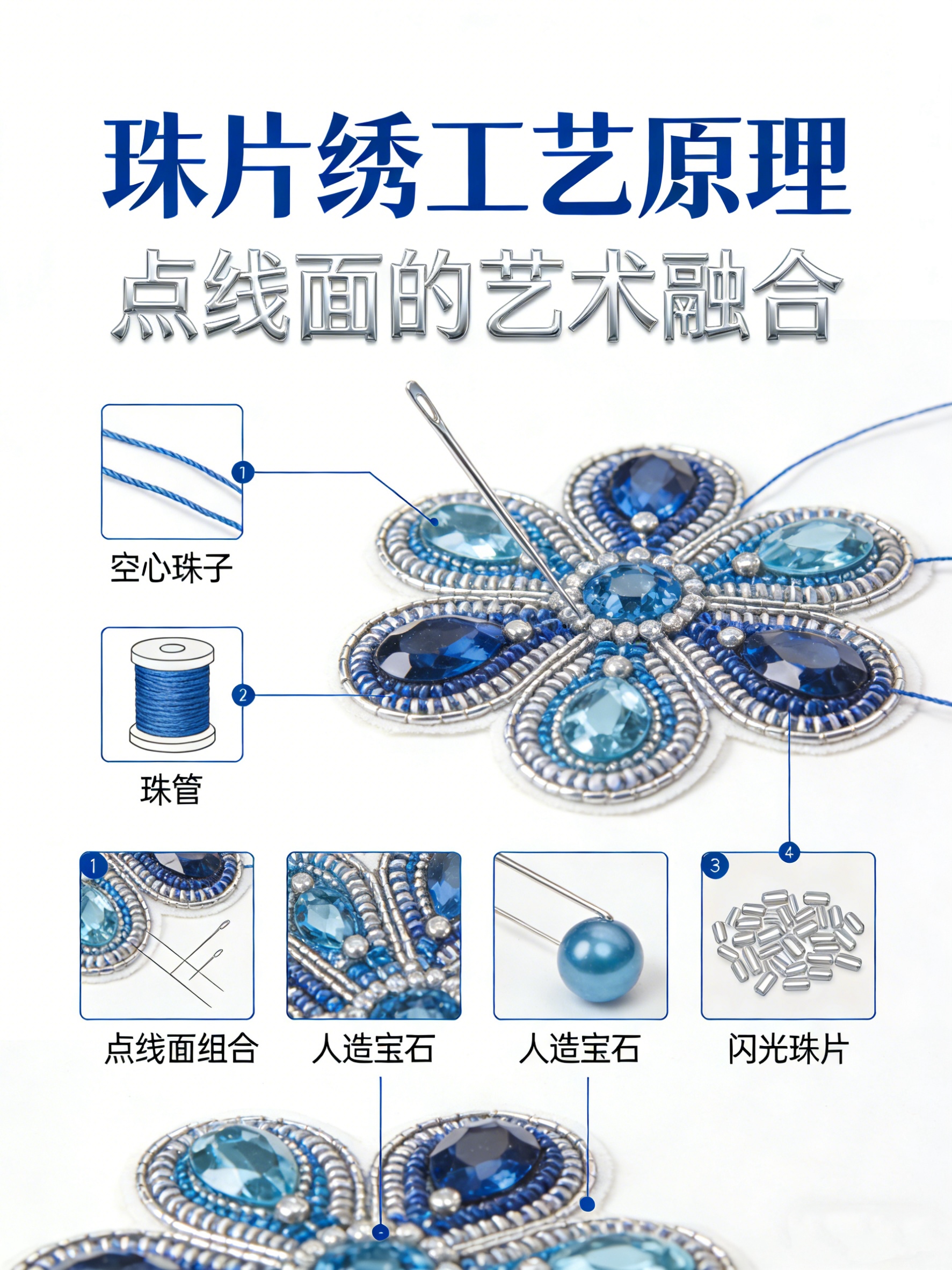 什么是珠片绣，珠片绣工艺原理是什么？_灵图POD设计