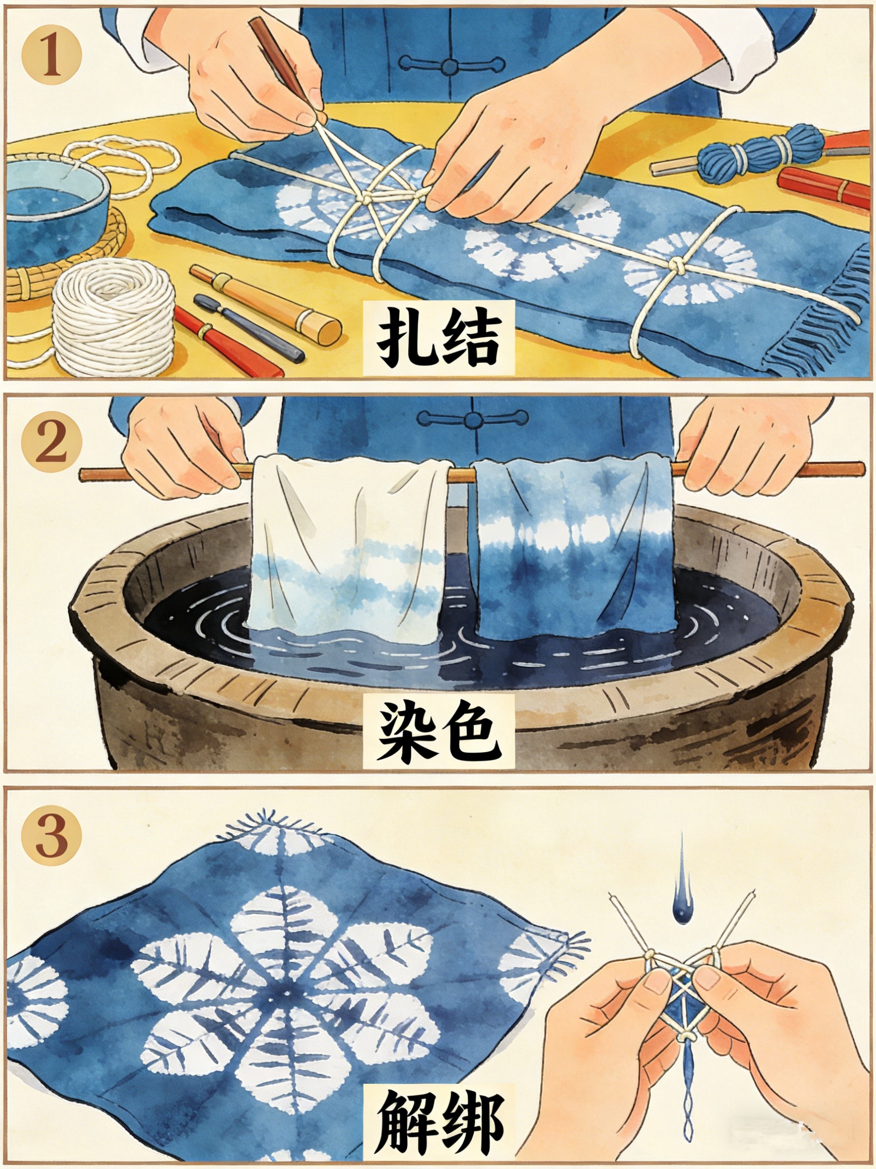 什么是扎染，扎染工艺原理是什么？_灵图POD设计