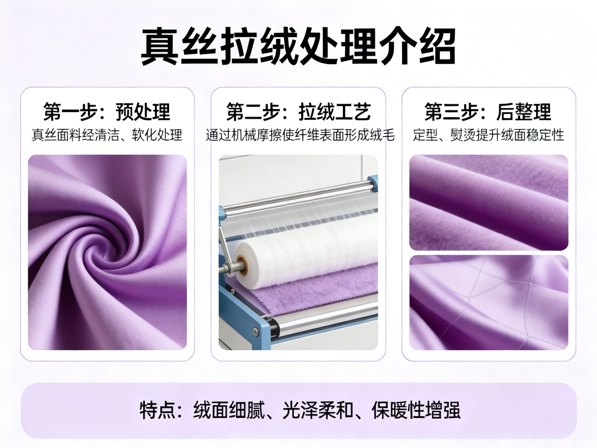 什么是真丝拉绒处理，真丝拉绒处理的原理是什么？_灵图POD设计